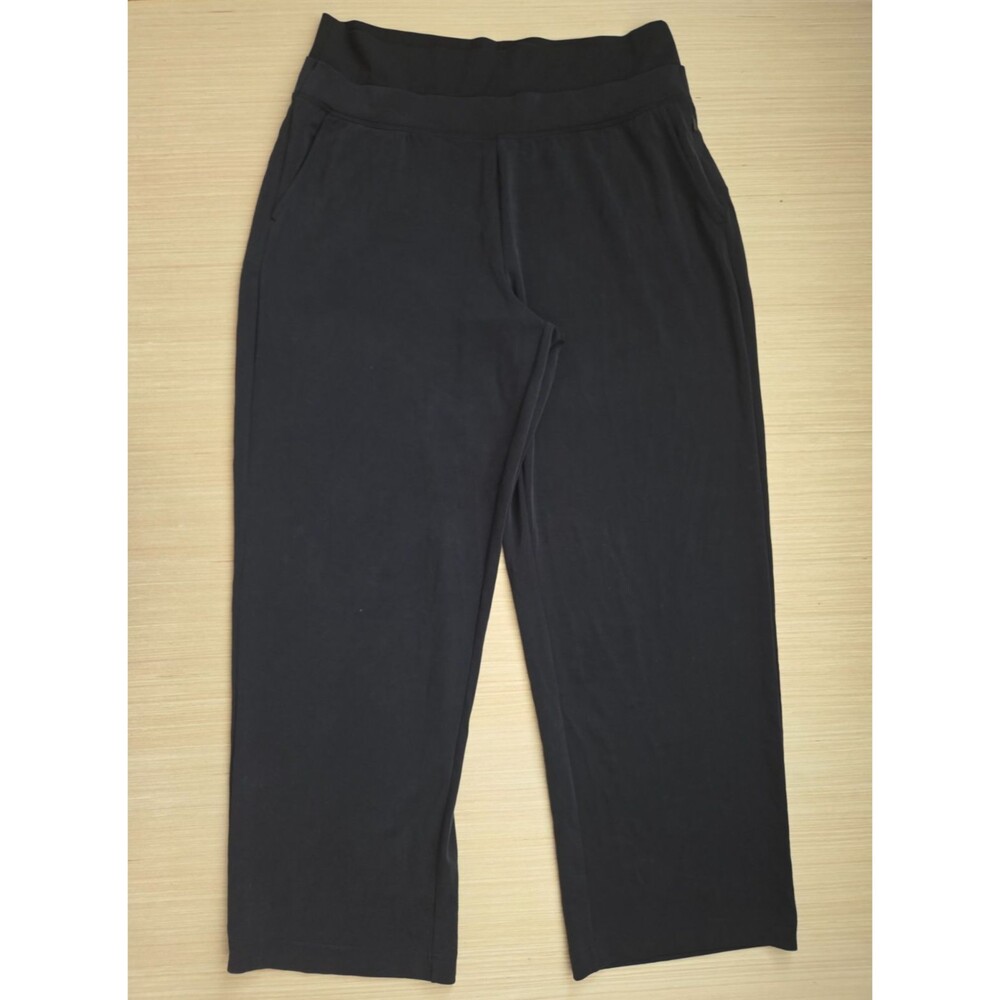 NEW Athleta Women's Pantalone Seasoft High Rise Straight Pant Black Stretch XL